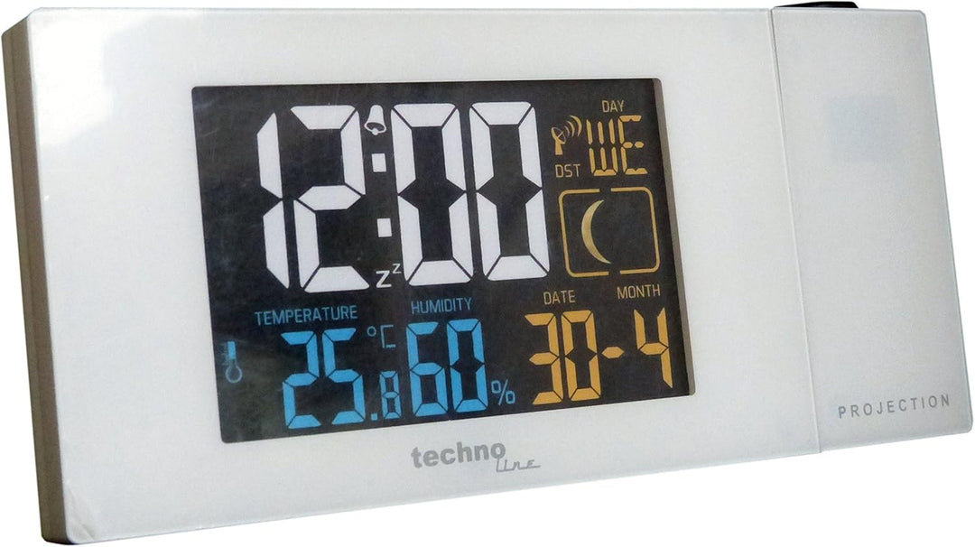 Technoline WT 537 Projektionswecker WT537 Funkwecker mit Projektion, sowie Temperatur - und Luftfeuc