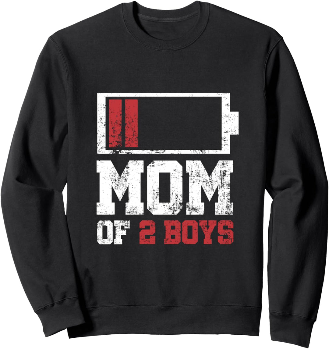 Mutter von 2 Jungen Lustiges Geschenk vom Sohn Muttertag Sweatshirt