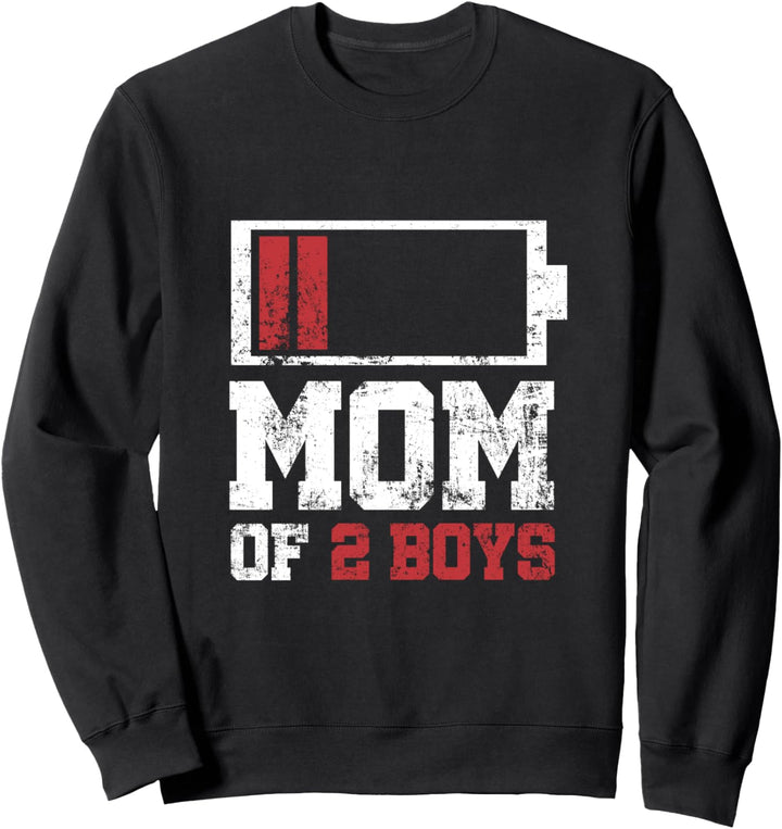Mutter von 2 Jungen Lustiges Geschenk vom Sohn Muttertag Sweatshirt