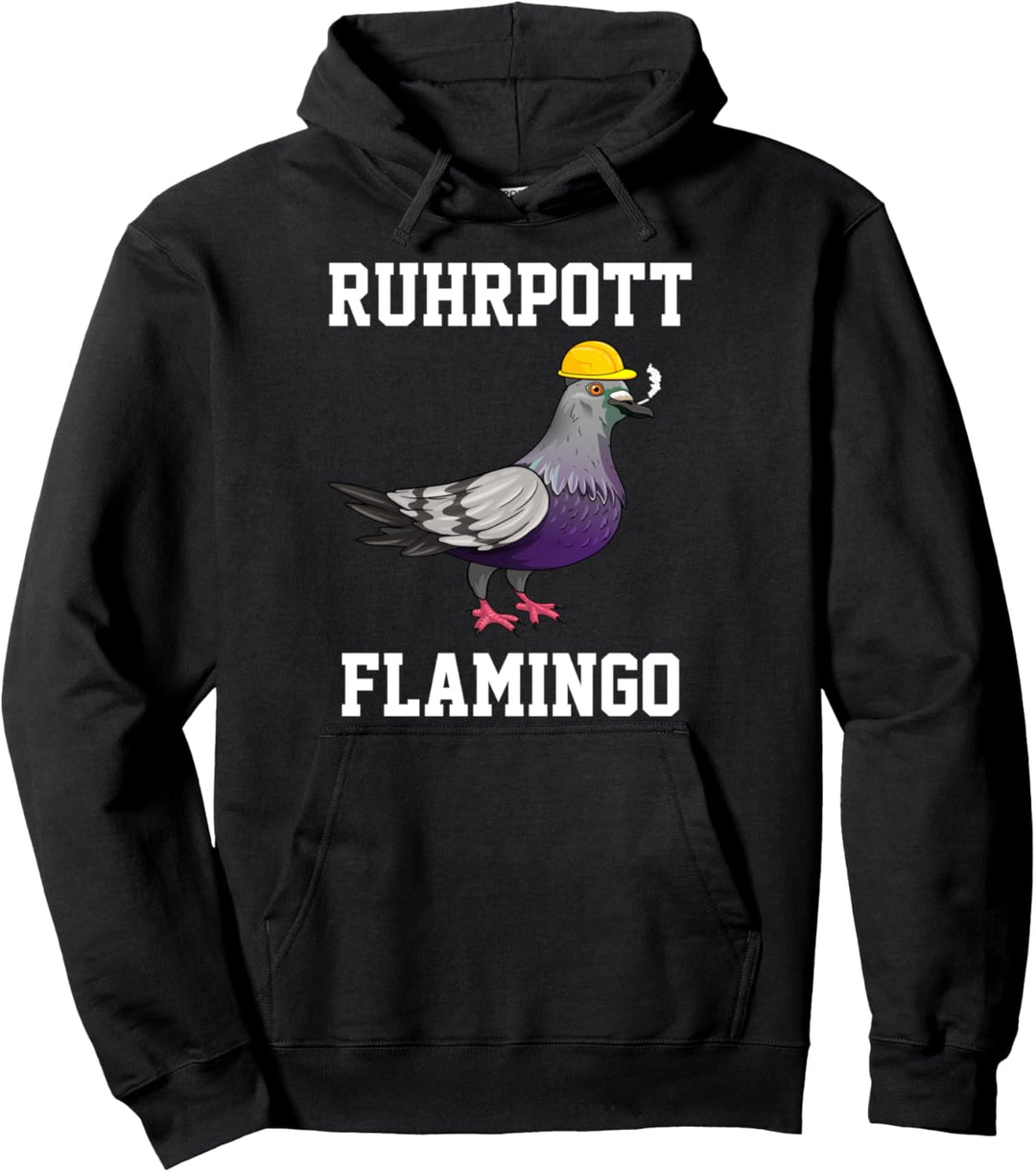 Ruhrpott Flamingo Ruhrgebiet lustige Taube Pullover Hoodie