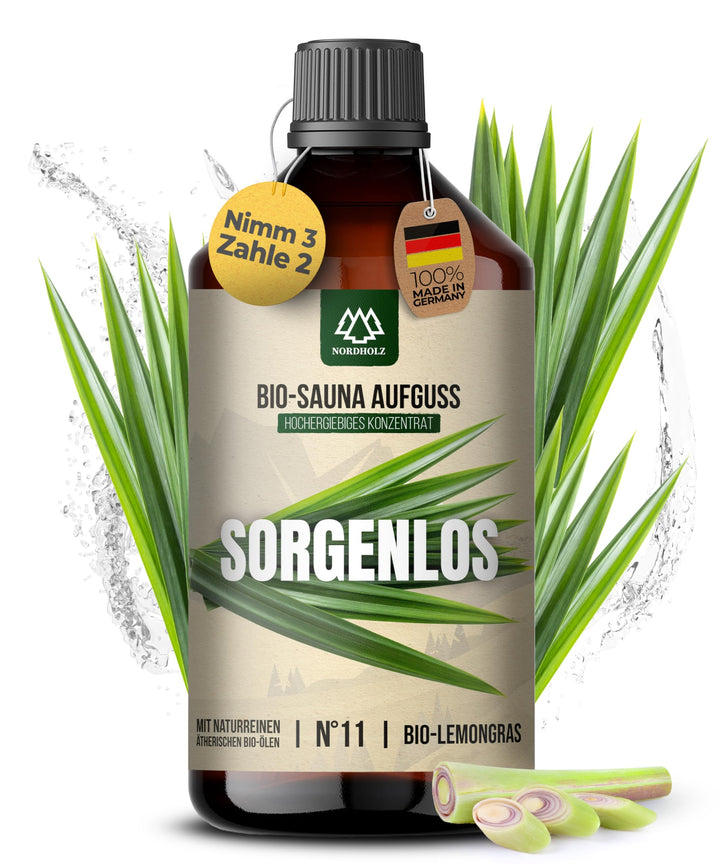 Saunaaufguss BIO [NATURREINE ÄTHERISCHE BIO-ÖLE] Sauna Aufgussmittel 