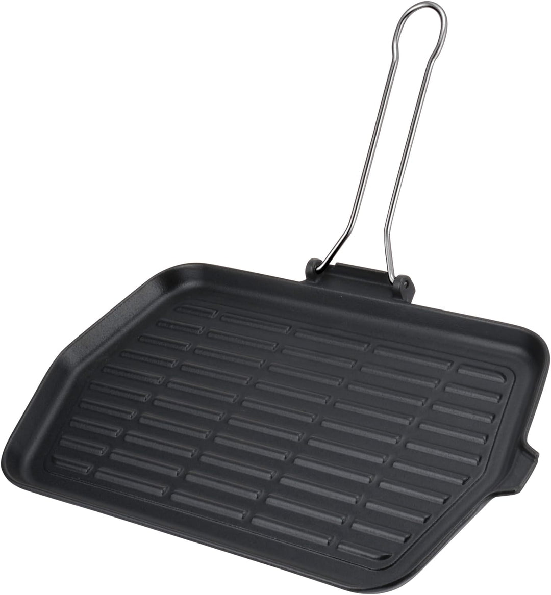 Ilsa Dietella Grillpfanne, aus Gusseisen, Aluminium, Anthrazit, 36 x 23 cm