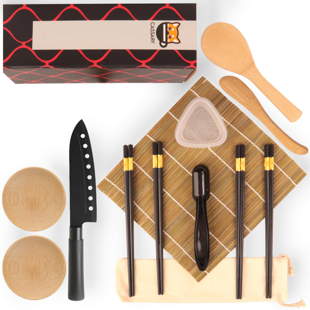 Sushi set zum selber machen. Professionelles Sushi maker set mit 15 Teilen. Sushi-Set bestehend aus