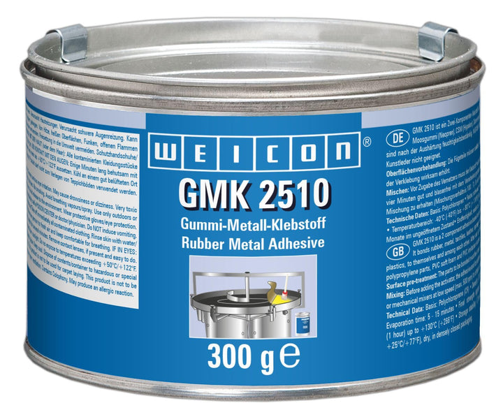WEICON GMK 2510 Kontaktklebstoff 324 g haftstarker 2-Komponenten Kleber schwarz, 324 g