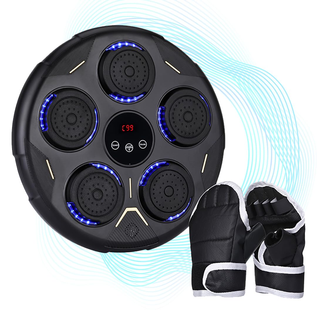 NK Music Boxing Machine Wandhalterung und Bluetooth - Boxmaschine 9 Trainingsmodi und 9 Geschwindigk