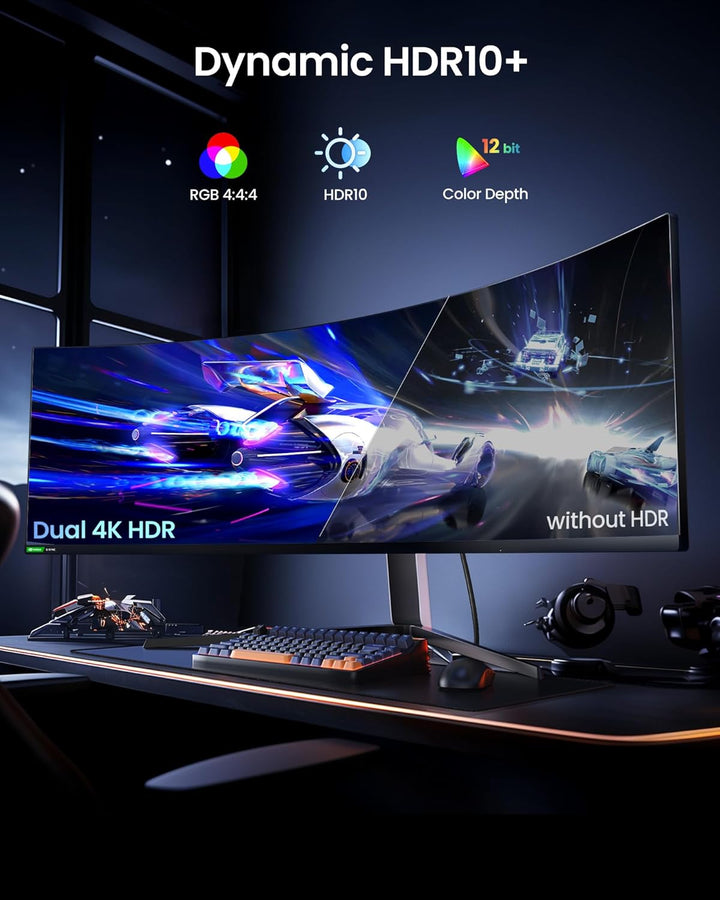 Silkland 54Gbps DisplayPort Kabel 2.1 3M [VESA-zertifiziert], 8K@165Hz 4K@500Hz/360Hz/240Hz DP 2.1 K