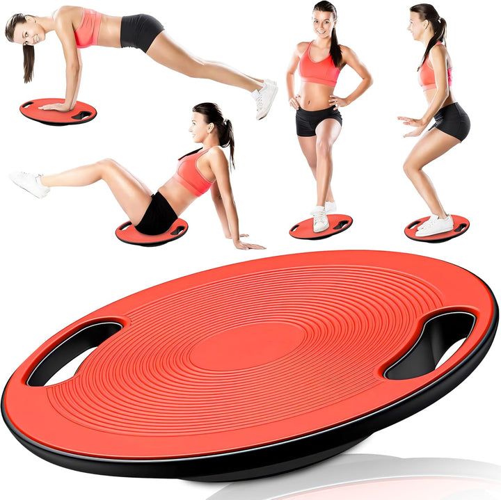 Retoo Balance Board Wackelbrett mit Griffen Gleichgewichtstrainer Ø 40 cm max. 150 KG Fitness Balanc