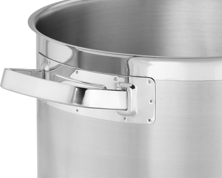 TECHNICA Topf Induktion 9 l – Kochtopf aus Edelstahl ⌀240 mm mit Deckel – Dreischichtboden – Suppent