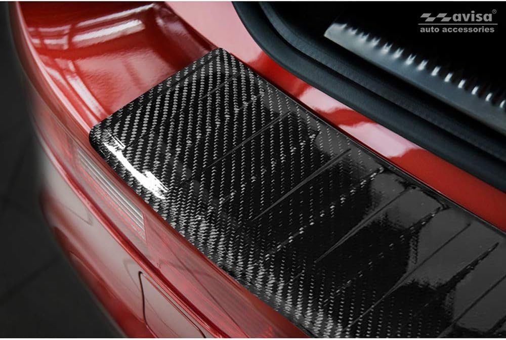 Avisa Echtes 3D Karbon Heckstossstangenschutz kompatibel mit Audi Q5 2008-2016