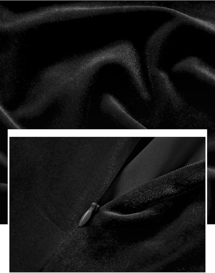 Bbonlinedress Rockabilly Kleider Damen 3/4 arm V-Ausschnitt Midi Langarm Festliche Kleider für Hochz