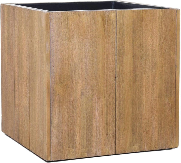 VIVANNO Pflanzkübel Blumenkübel Würfel Holz Block Braun - 43x43x43 43x43x43 Braun, 43x43x43 Braun