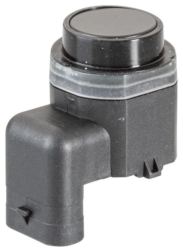 HELLA 6PX 358 141-081 Sensor, Einparkhilfe - gewinkelt - 3-polig - gesteckt - lackierbar - mit Befes
