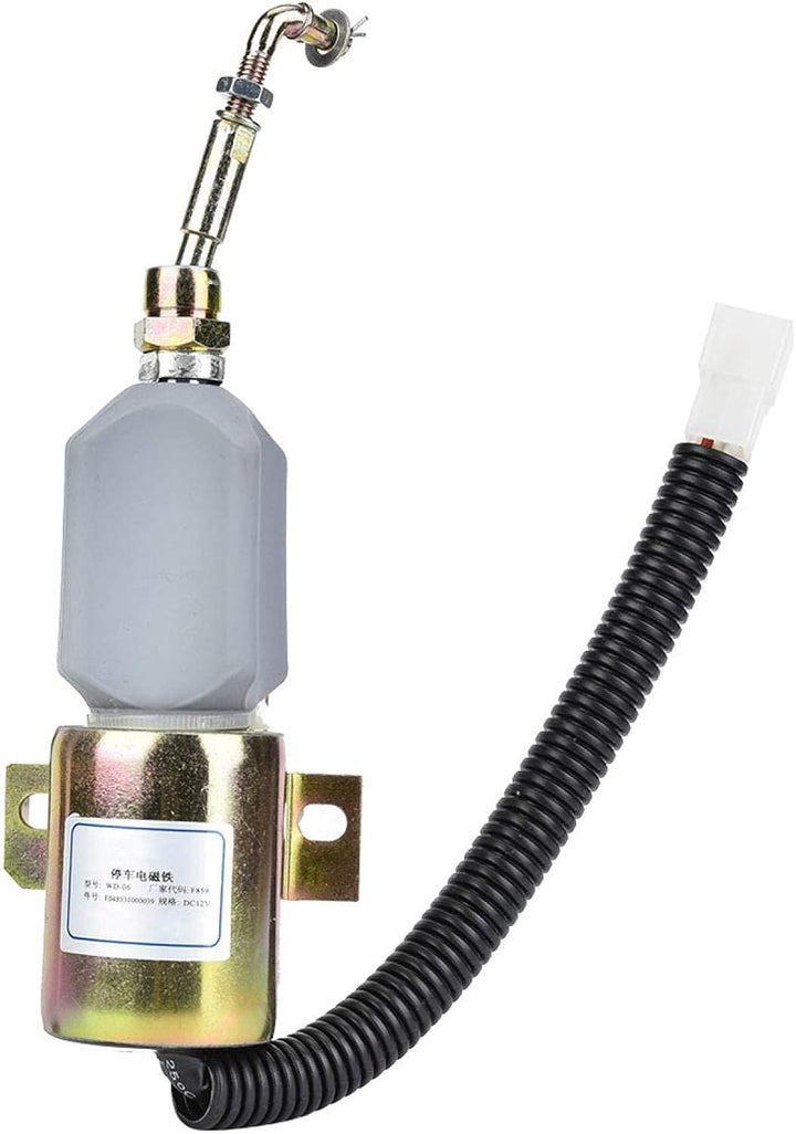 SALUTUYA Kraftstoff-Absperr-Magnetventil, elektrisches Kraftstoff-Absperr-Magnetventil 12-V-Flameout