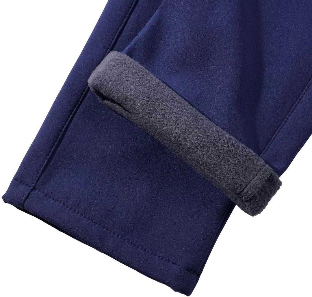 Echinodon Kinder Gefütterte Hose Softshellhose Winddicht Wasserabweisend Atmungsaktiv Warm Outdoorho