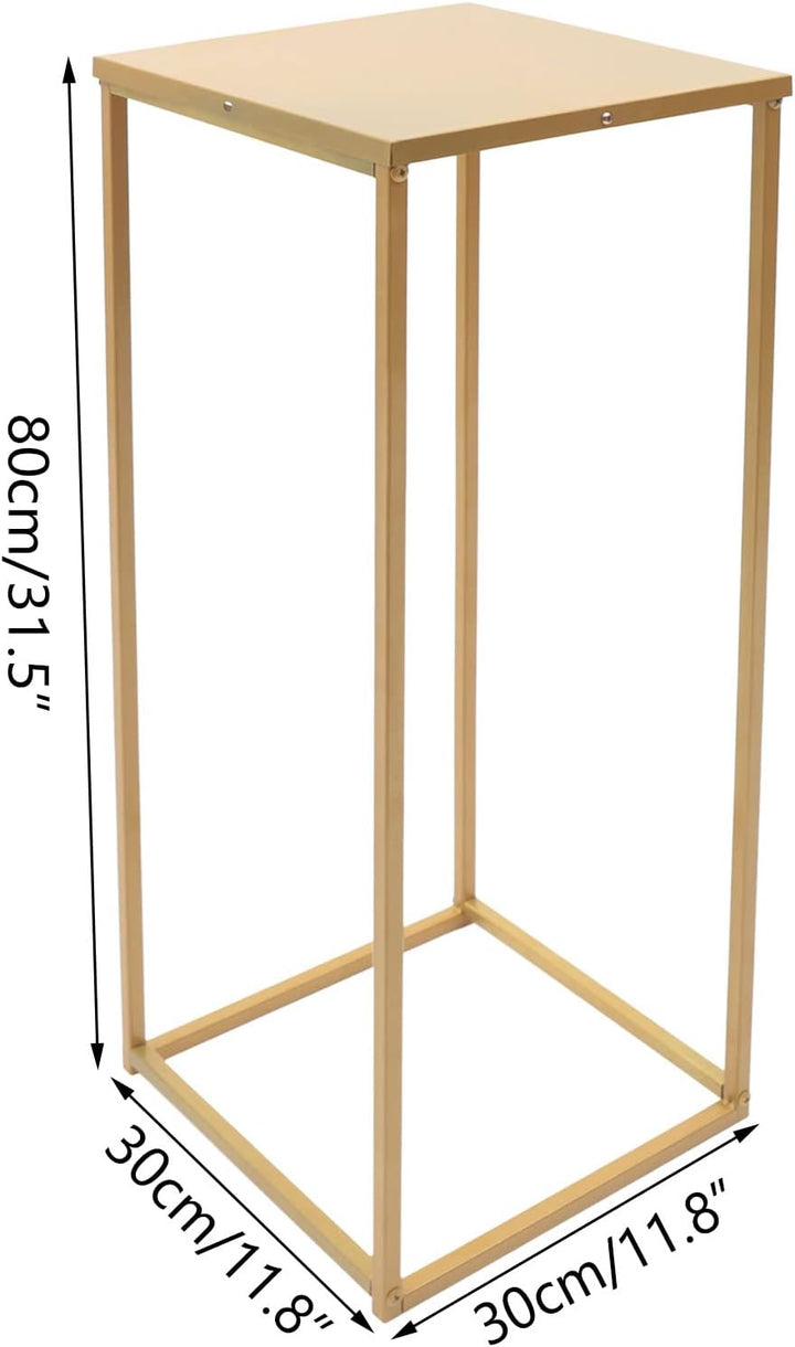 SABUIDDS 10er Set aus Metall Blumenständer Gold Pflanzenständer Moderne Blumentopfständer Pflanzenre