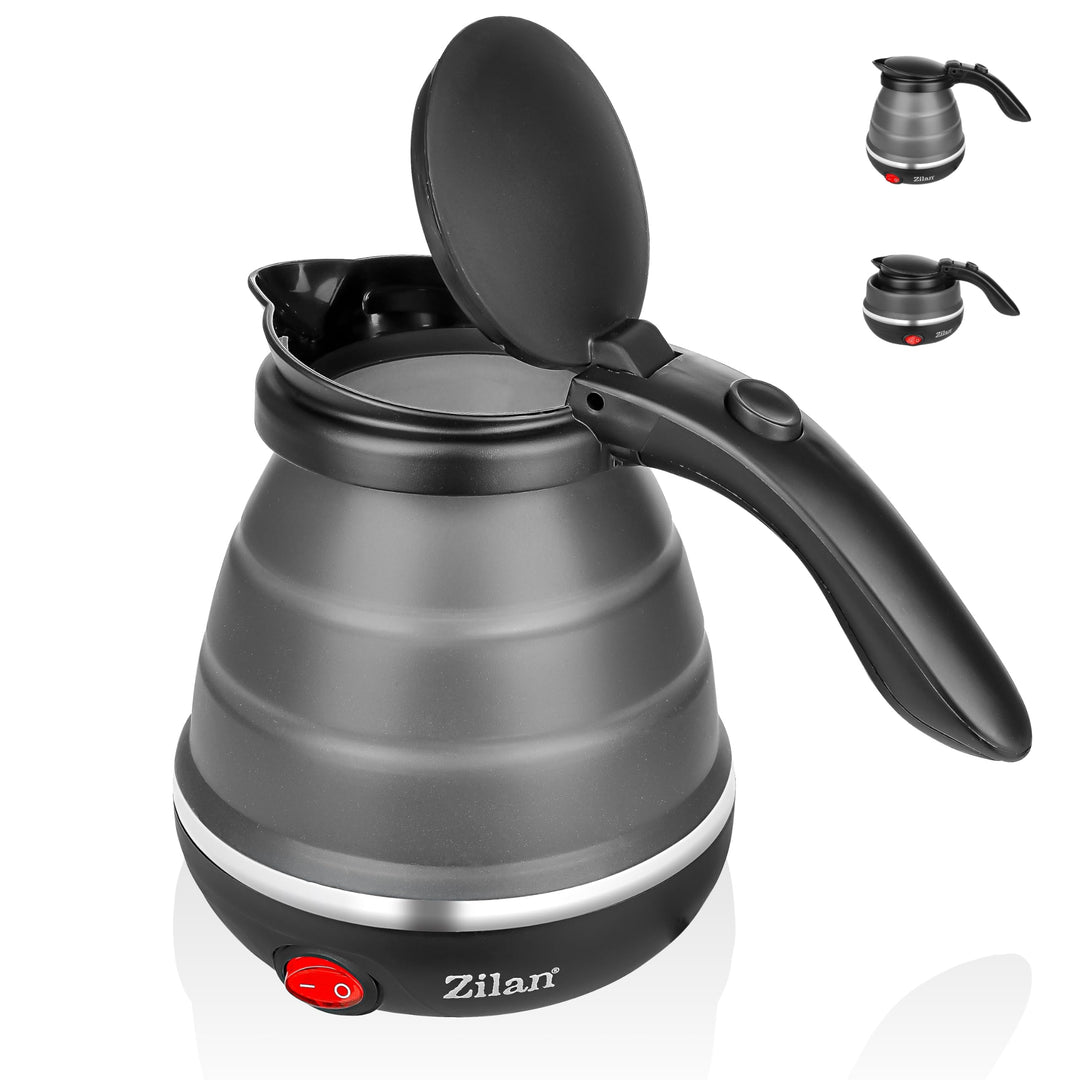 Faltbarer Mini-Wasserkocher für Reise und Camping - Klein, Kompakt, Tragbar - 0,5 Liter, 750 Watt