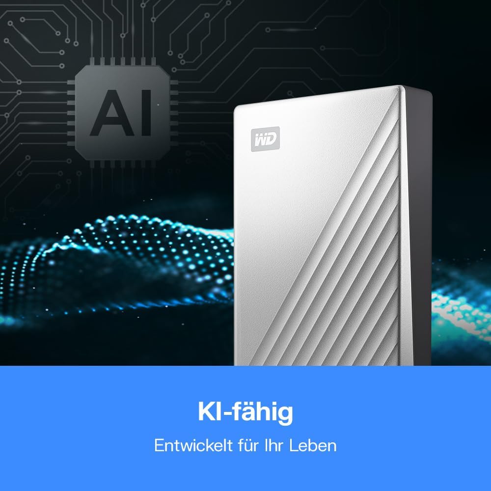 WD My Passport Ultra for Mac externe Festplatte 4 TB (mobiler Speicher, herunterladbare Software, Pa