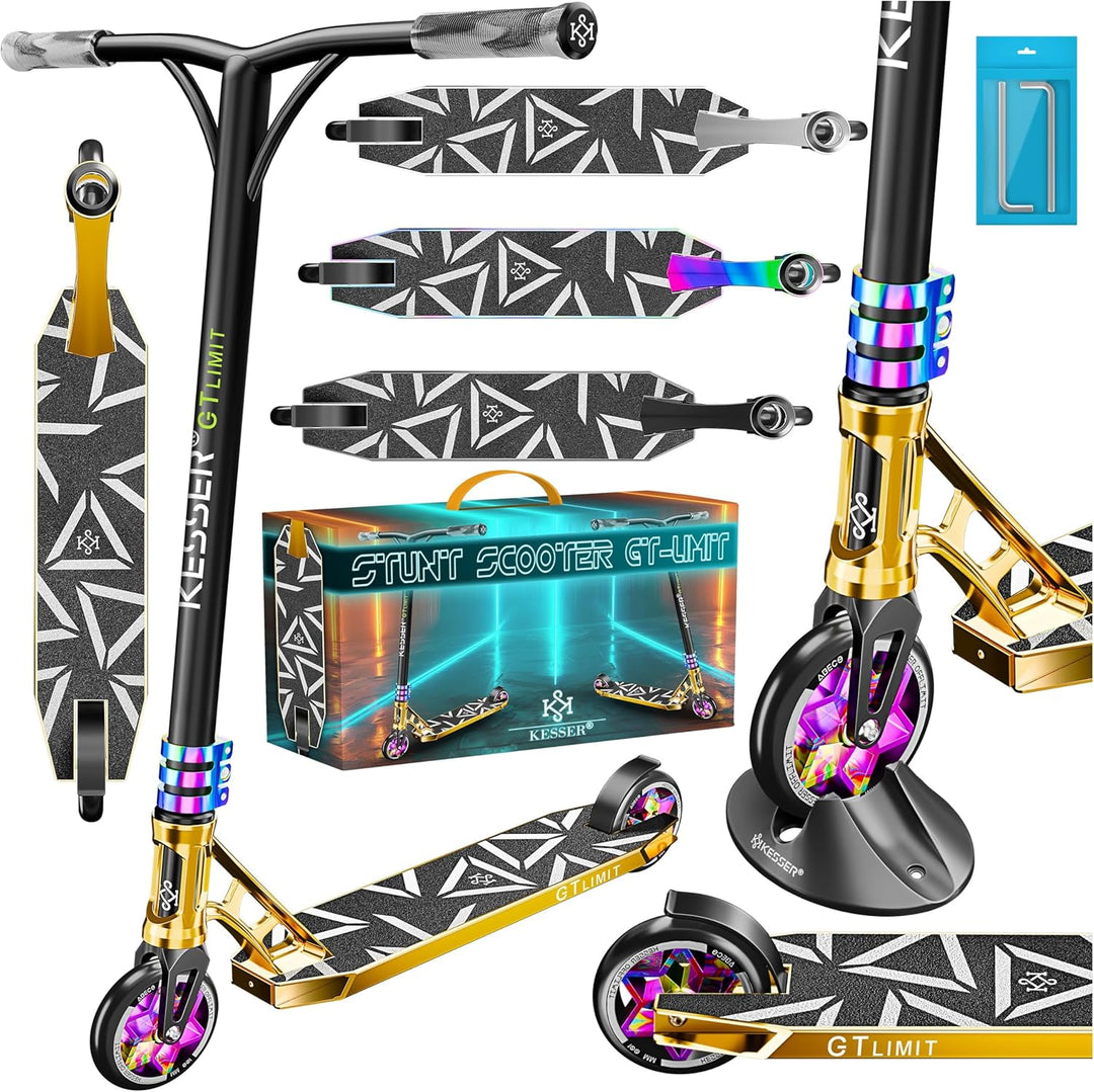 KESSER® Stunt Scooter GT-Limit 360° Lenkung Funscooter Stuntscooter mit Ständer ABEC 9 Kugellagern,