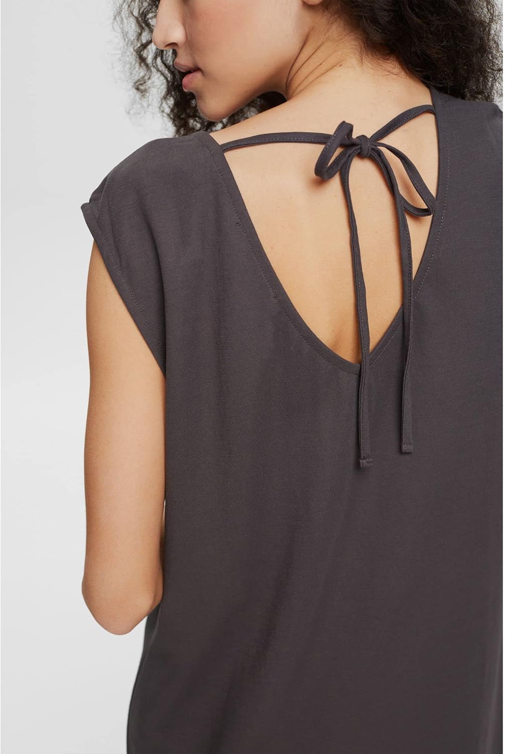 ESPRIT Damen Kleid 052ee1e321 S 010/Anthracite, M