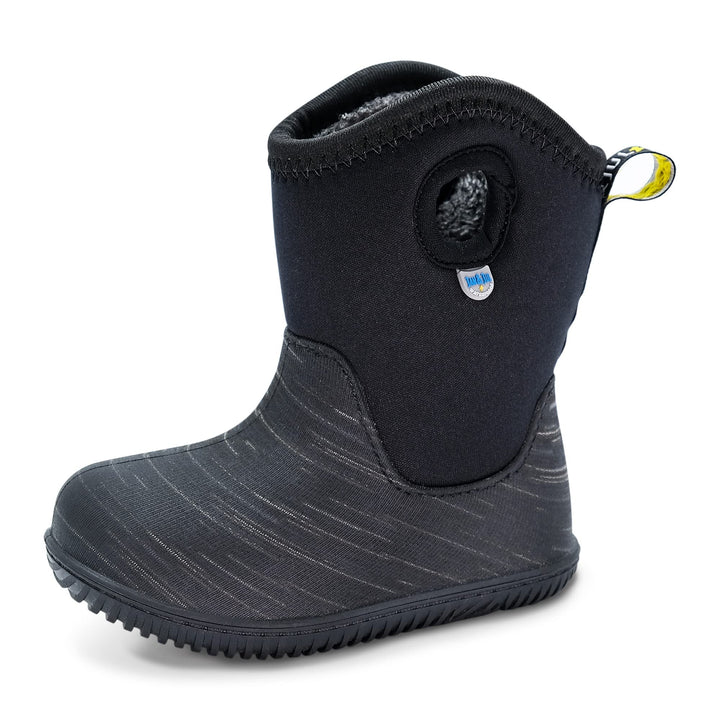 Jan & Jul Wasserdichte Winter-Stiefel für Kinder mit Fleece Gefüttert 21 EU Schwarze Birke, 21 EU Sc