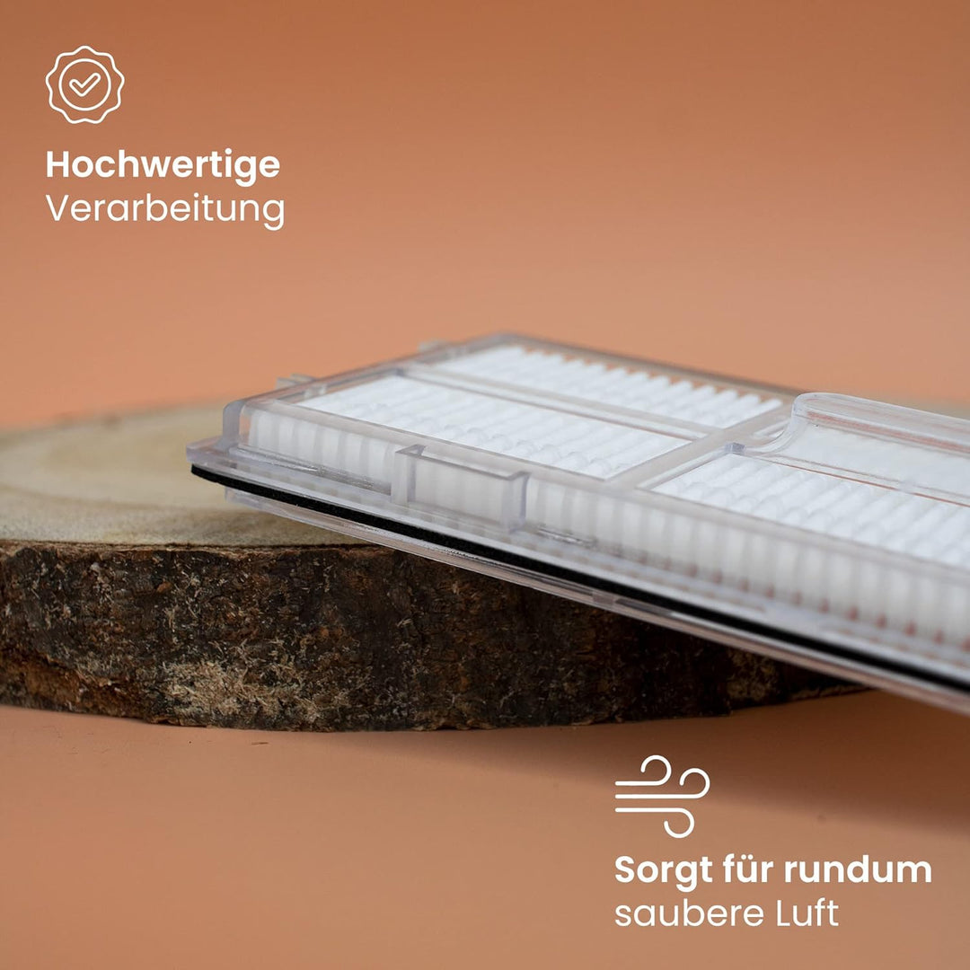 BiOHY Hepa Filter für Roborock S7 & S8 Serie (6er-Set) | Kompatibel mit S8, S7+, MaxV+, Ultra | Effe