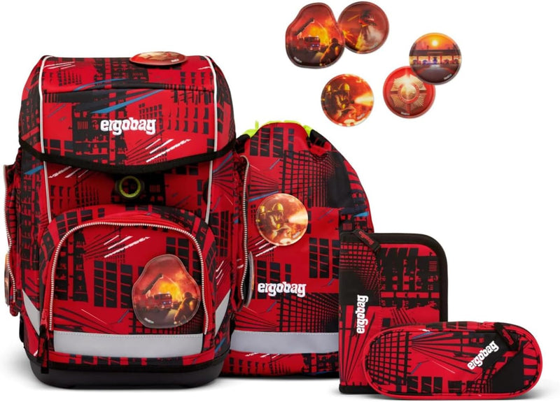 ergobag cubo Set ergonomischer Schulrucksack Klassisch 5-teilig 1. Klasse Grundschule Einheitsgrösse