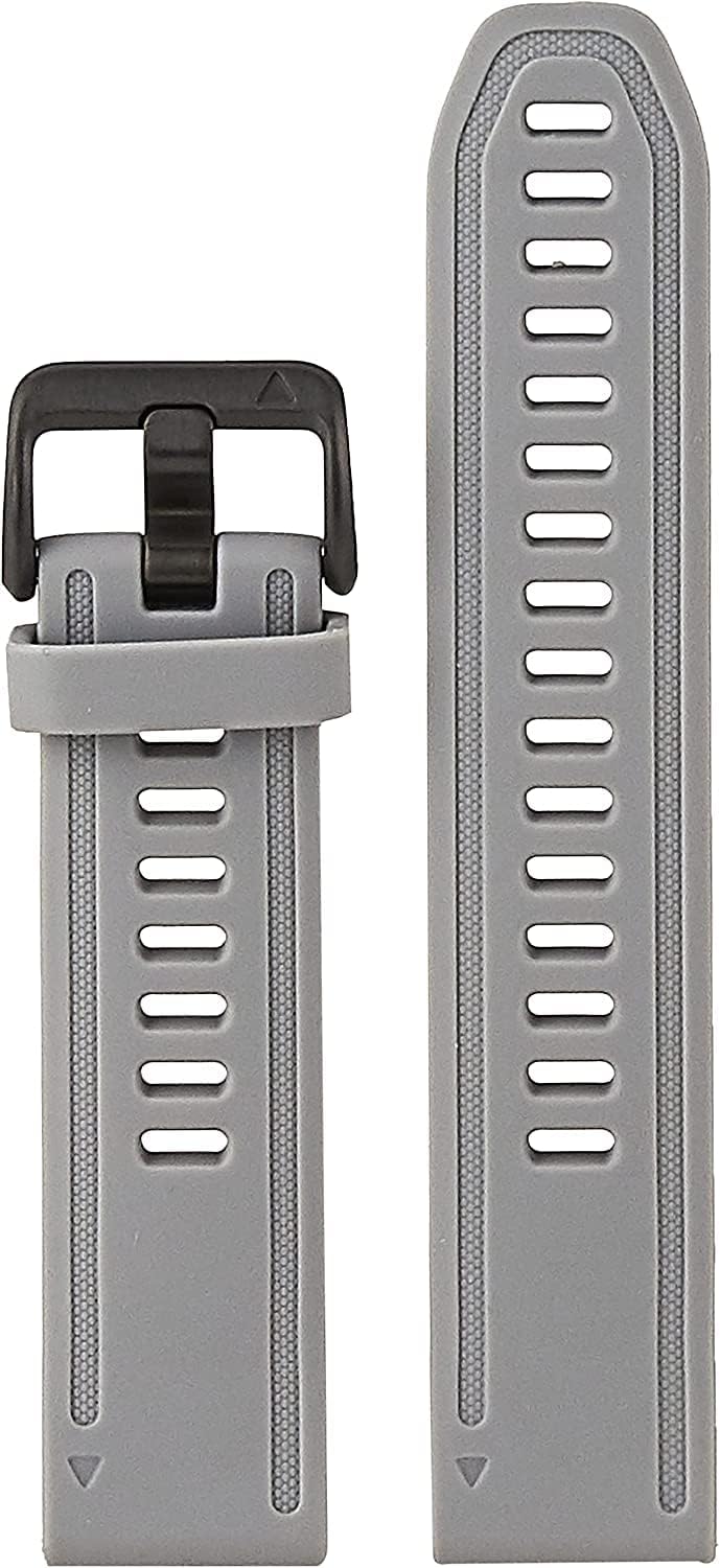 Garmin Quickfit Armband, 20mm Silikon Hellgrau 108-182 mm, Silikon Hellgrau 108-182 mm