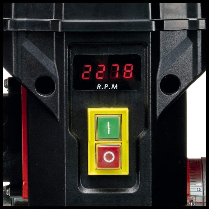 Einhell Säulenbohrmaschine TE-BD 550 E (550 Watt, stufen-/werkzeuglose Drehzahlregulierung, LCD Anze