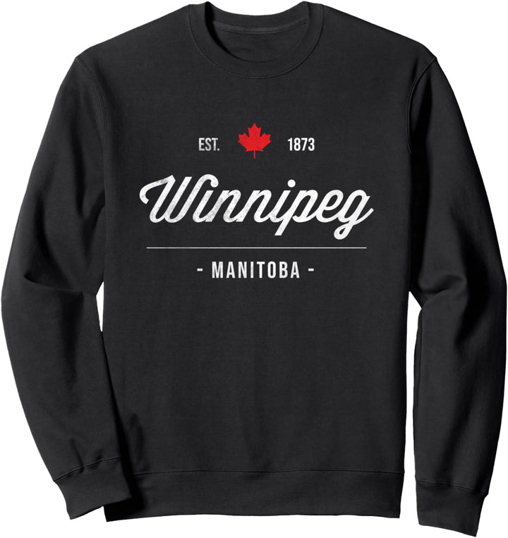 Winnipeg MB Classic Vintage Retro Kanada Canada Maple Leaf Sweatshirt