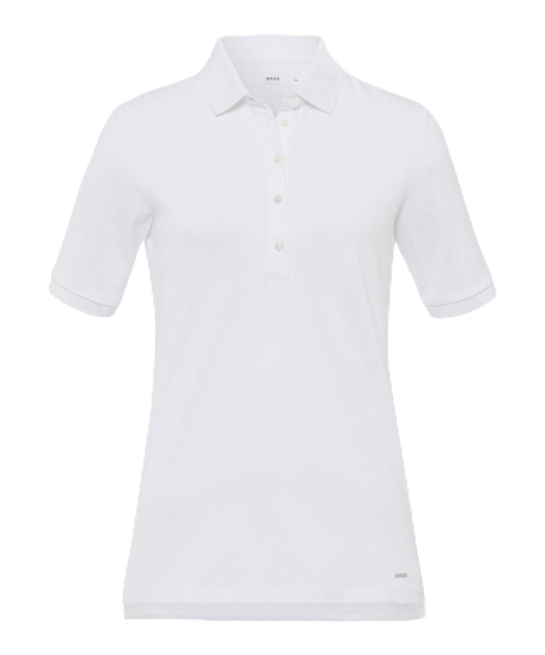 BRAX Damen T-Shirt Poloshirt Cleo Stretchpique Neongrün 36 99 White, 36 99 White