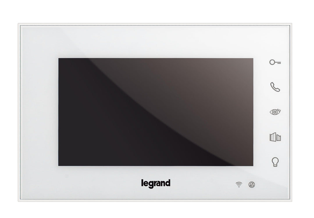 LEGRAND, EASYKIT WiFi-Video-Innenstelle, 7"-Hochglanz-Farbmonitor, Sensortasten, Smartphone-Anbindun