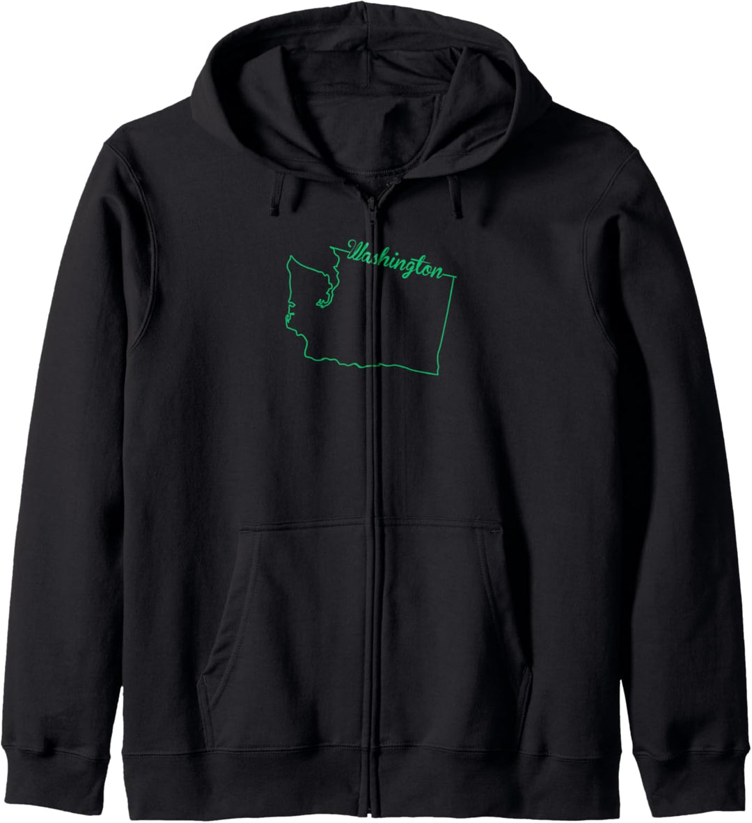 Bundesstaat Washington Karte Art Home Vacation Souvenir Kapuzenjacke