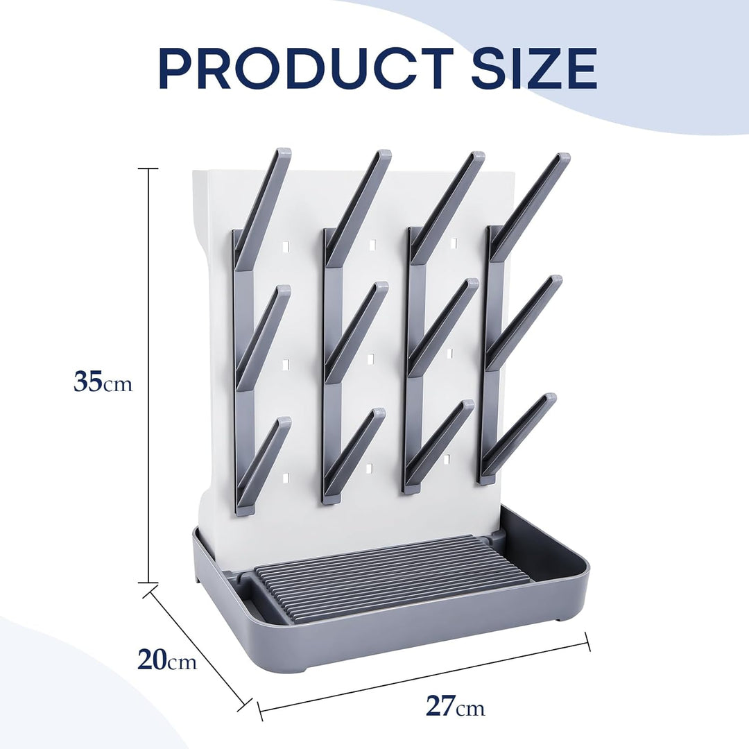 MeCids Baby Flasche Trockner Rack, vertikale stehende Trockenständer Babyflaschenr, Platzsparende Ba