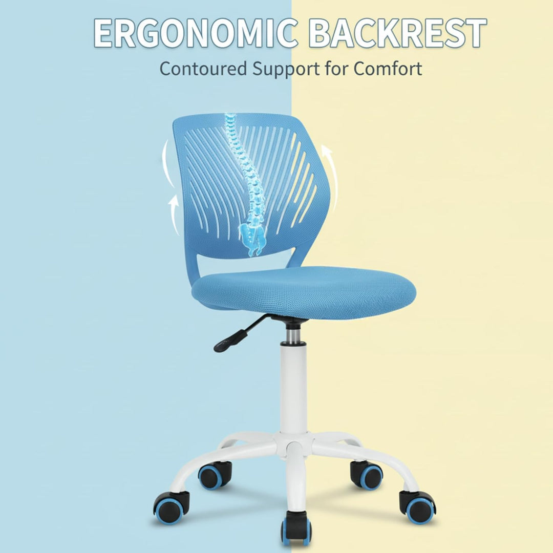 Homy Casa Schreibtischstuhl Verstellbarer drehbarer Bürostuhl Stoffsitz Ergonomischer Arbeitsstuhl o