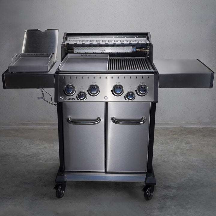Grillrost.com Das Original Edelstahl Multistation | Warmhalterost für Broil King Baron/Regal/Imperia