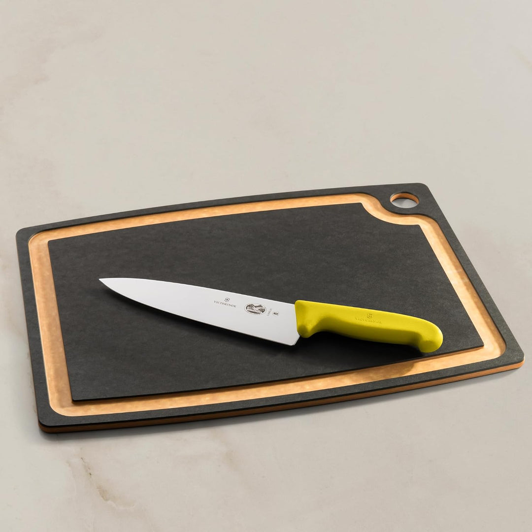 Victorinox Fibrox Kochmesser, Breites Universalmesser für Fleisch, Fisch, Gemüse und Kräuter, 20 cm,