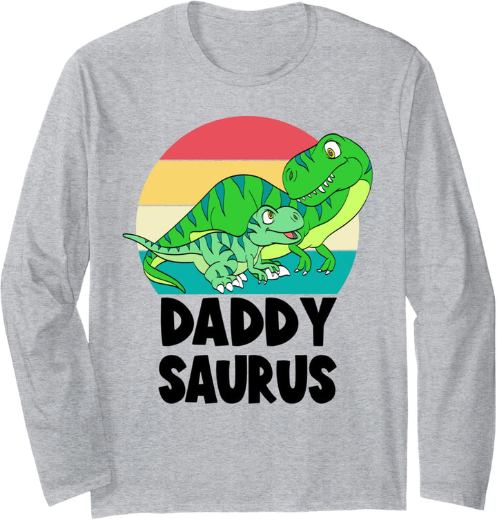 Daddy Saurus Dinosaur DaddySaurus T-Rex Family Matching Langarmshirt