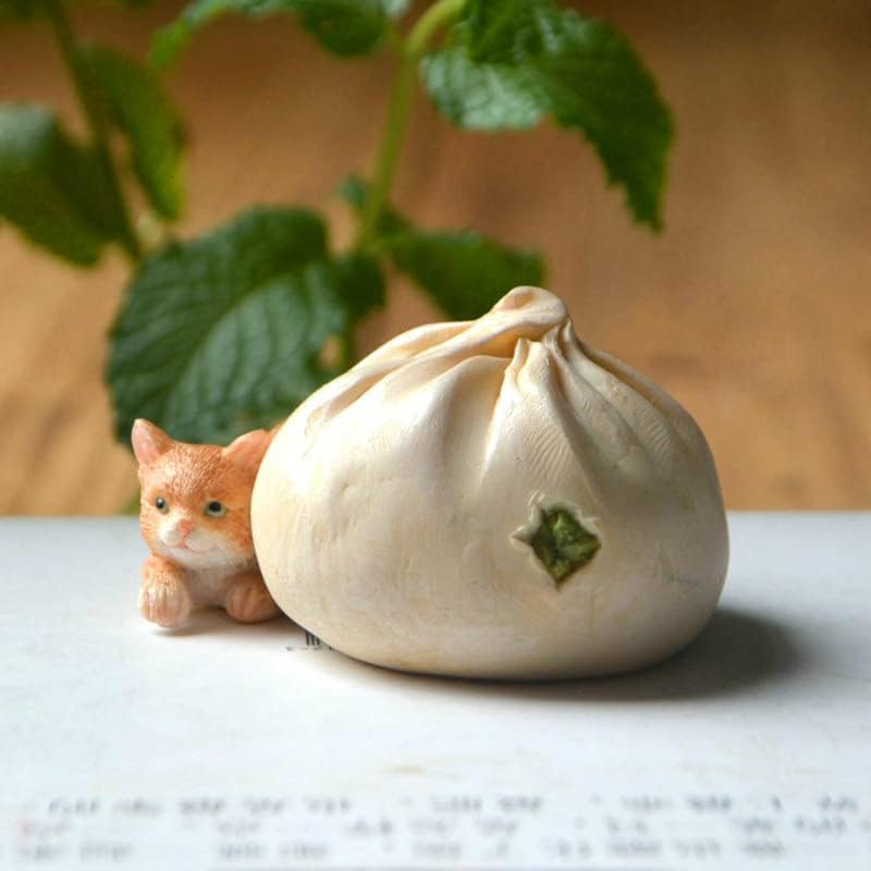 Gemmia Miniatur Feengarten Katze Figur- Dinnerparty vorbereiten Katze, Dinnerparty Vorbereiten Katze