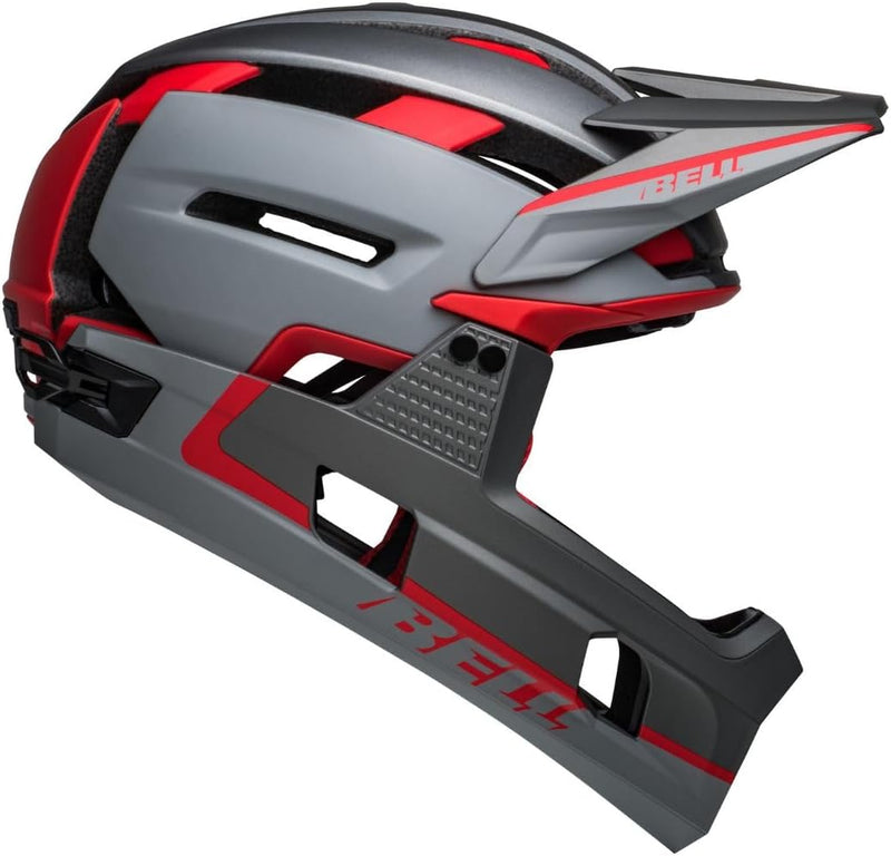 BELL Herren Super Air R MIPS Fahrradhelm MTB, Matte/Gloss red/Gray, L | 58-62cm