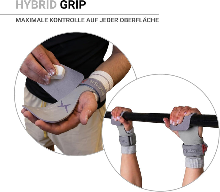 PICSIL Heron Hand Grips – Handschutz aus Aramidfasern, Nutzung mit oder ohne Magnesia, für WOD, Cros