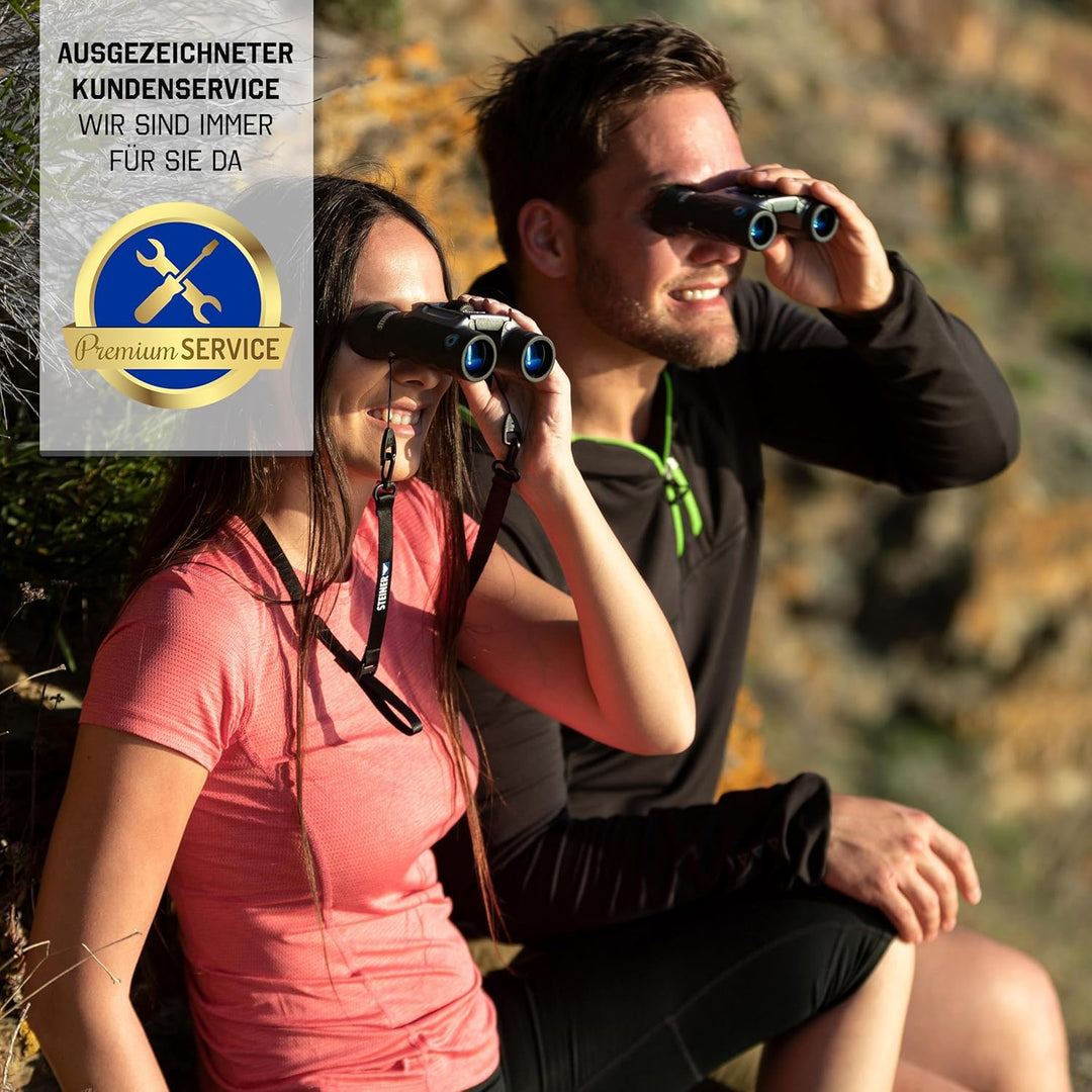 STEINER Fernglas BluHorizons 10x26 - Deutsche Marken-Qualität, 10 Jahre Garantie, Anpassung ans Sonn