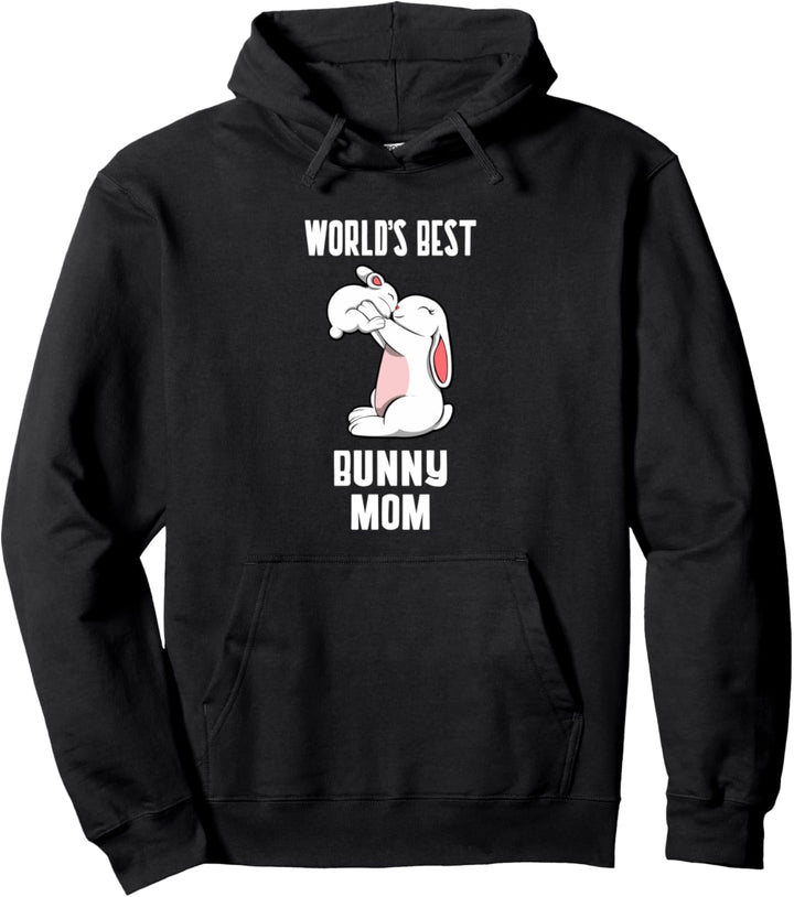 Bunny Mom Cute Rabbit Owner Pullover Hoodie
