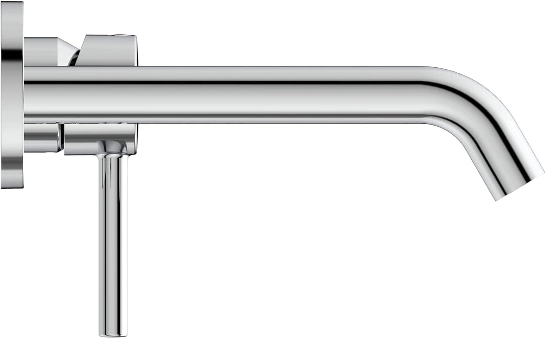 Ideal Standard A6938AA Ceraline Wand-Waschtischarmatur, Chromfarben, Bocca da 20 cm