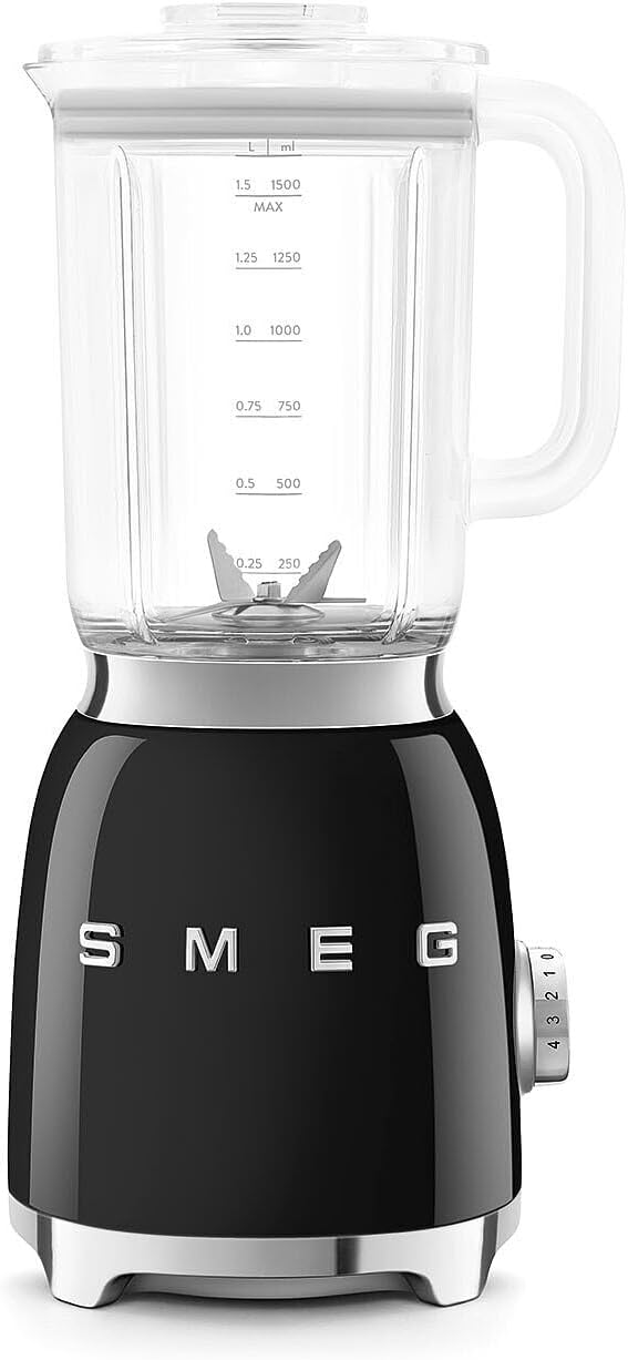 SMEG, BLF03BLEU, 1,5 l Standmixer, 4 -Geschwindigkeitsstufen, 4 Automikprogramme, Abnehmbare Doppelk