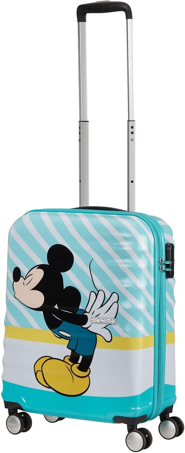 American Tourister Wavebreaker Disney - Spinner Mehrfarbig (Mickey Blue Kiss) S(55 cm - 36 L), Mehrf