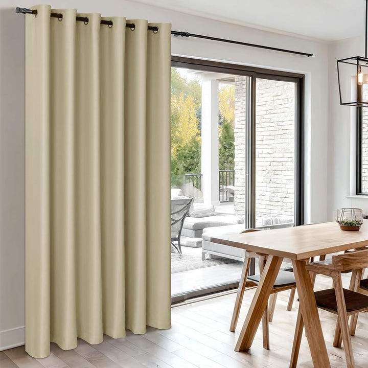 Hiasan Raumteiler Vorhang Blickdicht & Schallschutz mit Ösen 1 Stück, Thermovorhang Gardine für Wohn