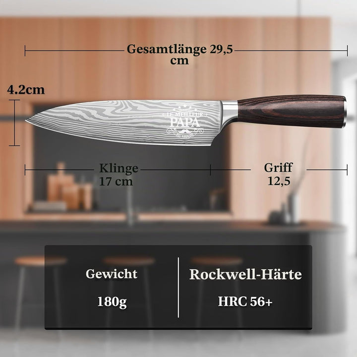 Vatertag Küchenmesser, Geschenke für Männer, Geburtstagsgeschenk für Papa, Chefmesser Fleischmesser