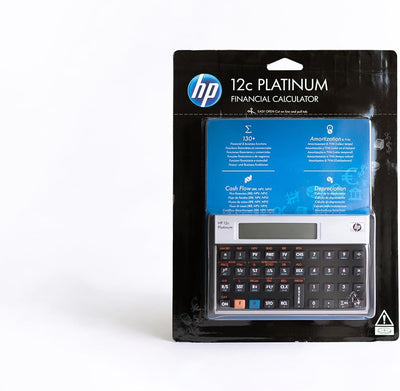 Hewlett Packard HP12C Finanzmathematischer Taschenrechner UPN algebraisch programmierbar Platin