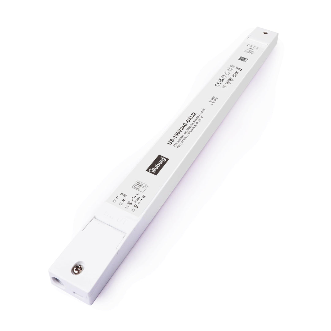 illuburg LED Trafo 24V 150W Dimmbar DALI Push Slim Flickerfree LED Netzteil Treiber Driver Power Sup