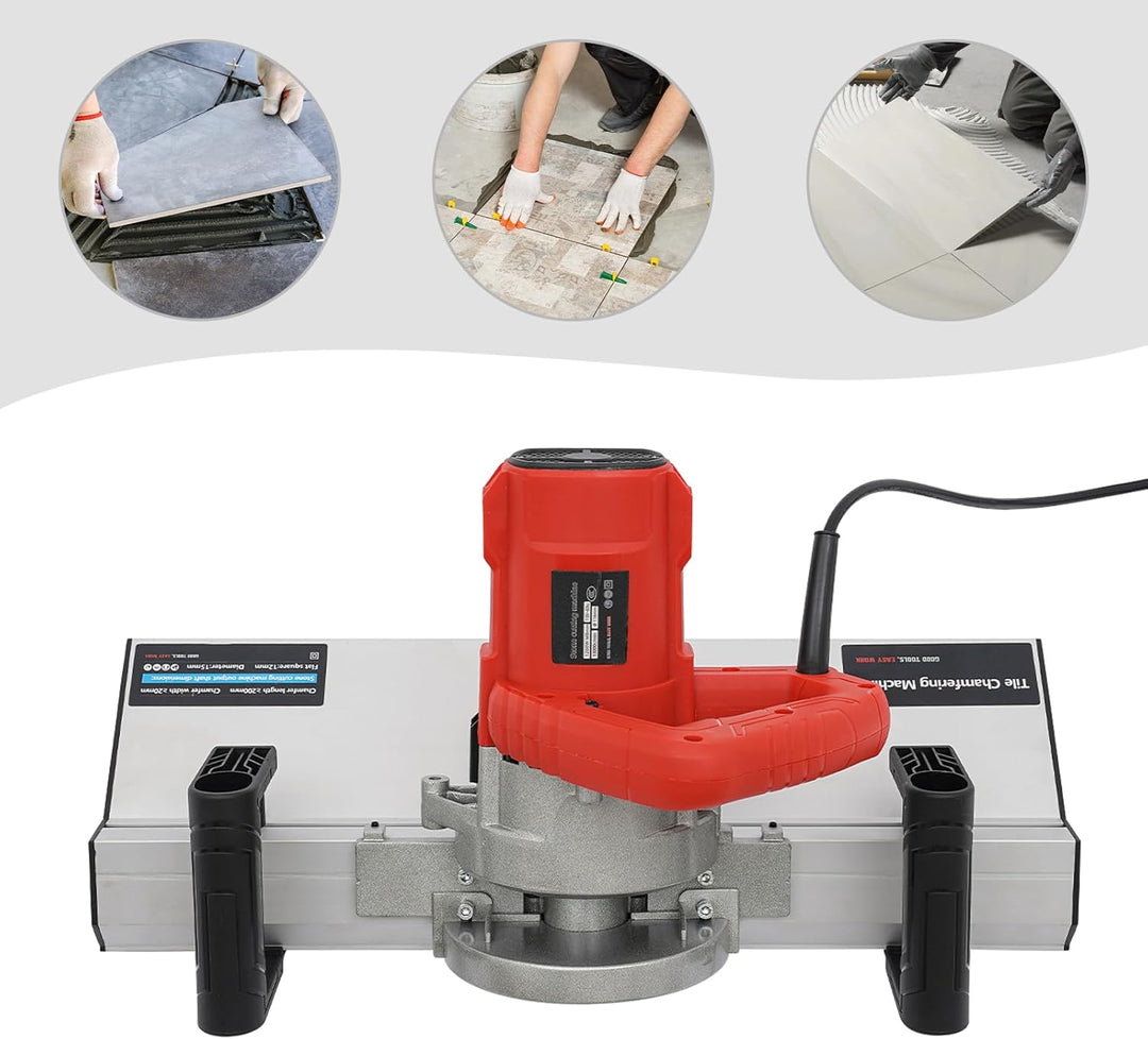 Fliesenschneider Elektrisch Flisenschneidmaschine, 1200W 13000r/min Handkreissäge mit Weicher Schlau